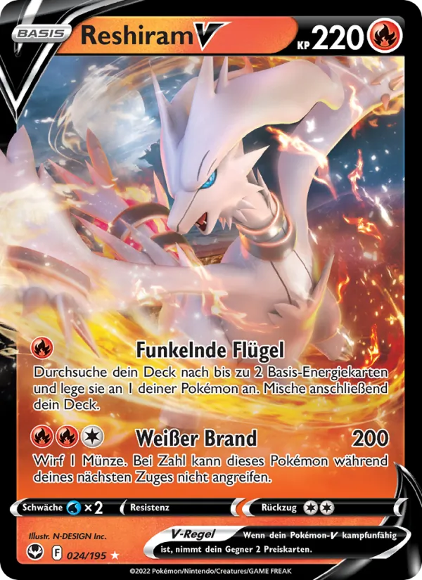 Reshiram V – Silberne Sturmwinde 24