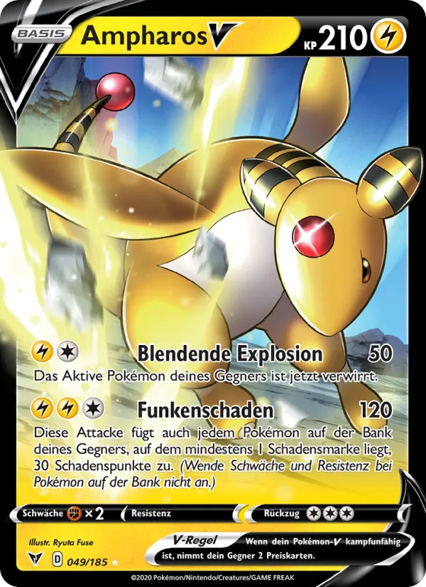 Ampharos V – Farbenschock 49