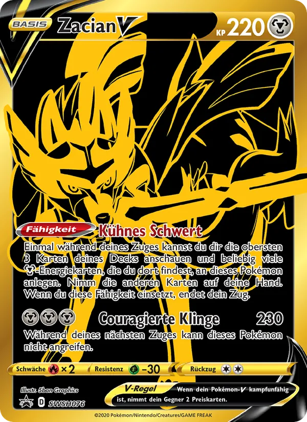 Zacian V – SCSC Promokarten SWSH076