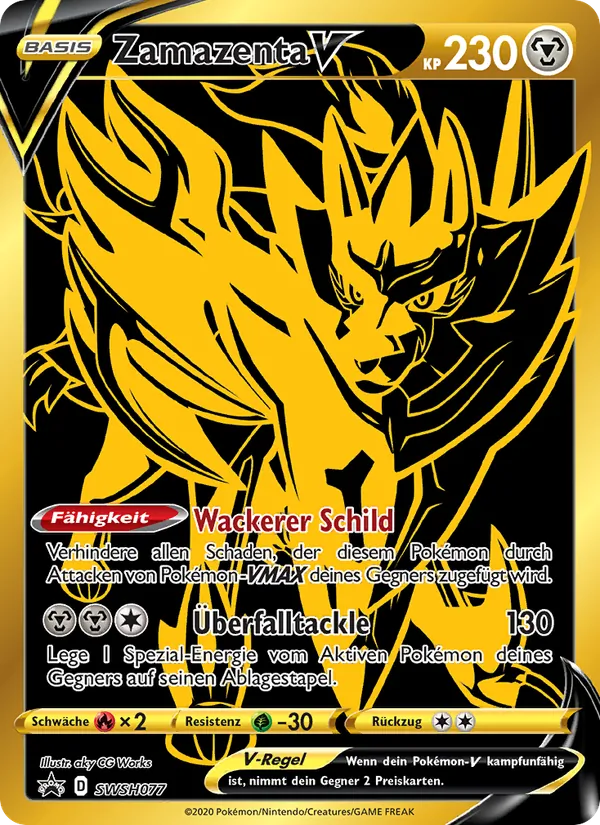 Zamazenta V – SCSC Promokarten SWSH077
