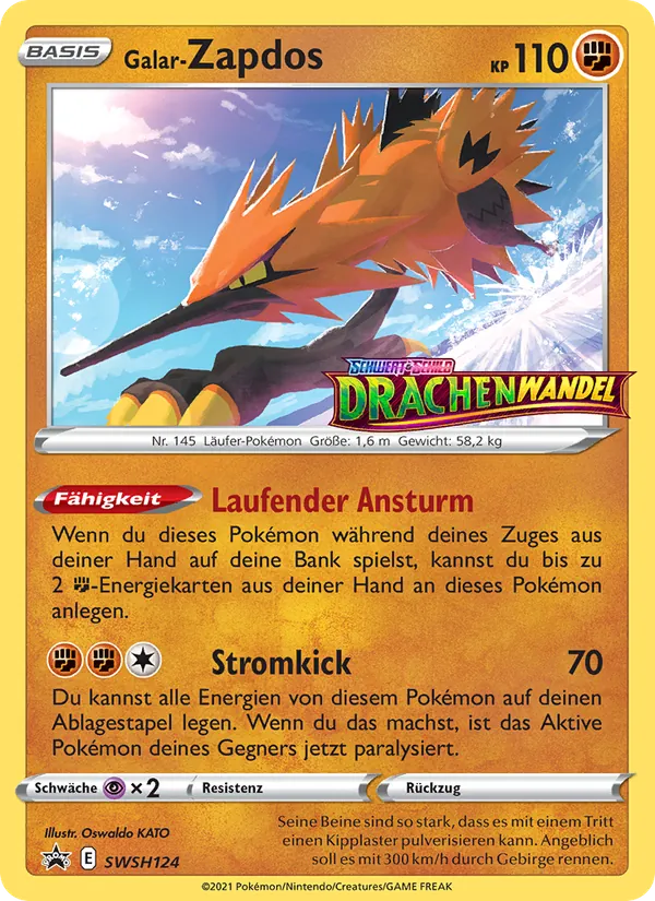 Galar-Zapdos – SCSC Promokarten SWSH124