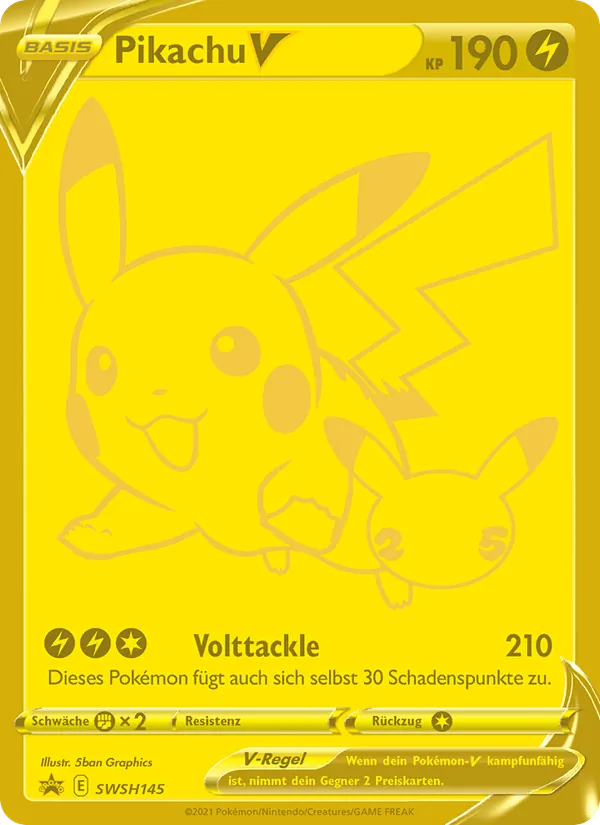Pikachu V – SCSC Promokarten SWSH145