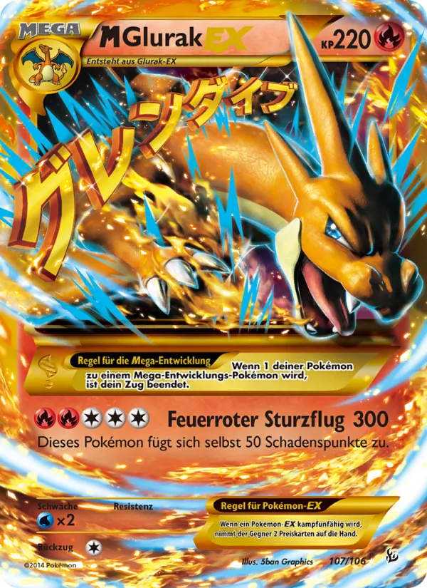 M-Glurak EX – Flammenmeer 107