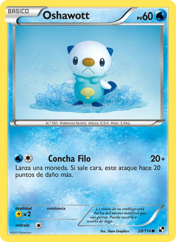Oshawott – Negro y Blanco 28