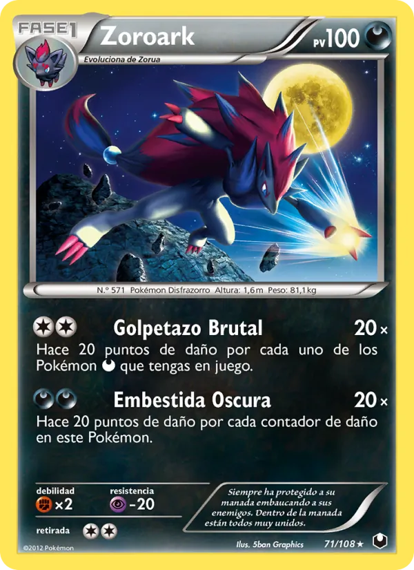 Zoroark – Oscuros Exploradores 71