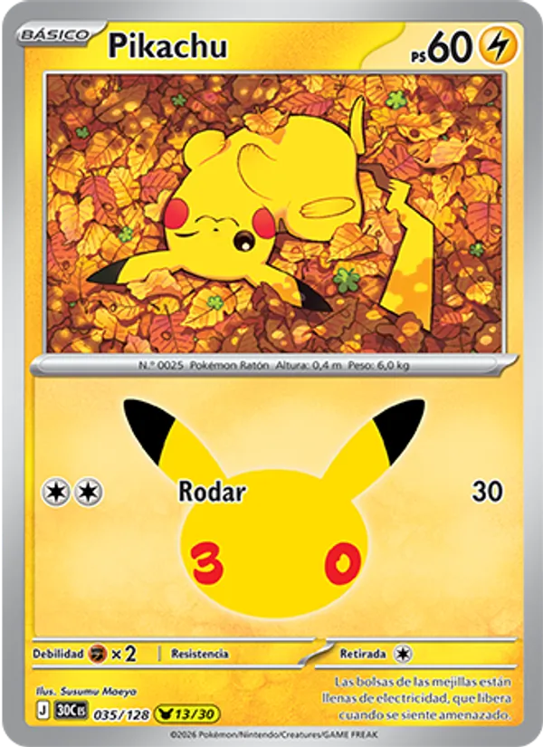 Pikachu – Celebración 30.º Aniversario 35