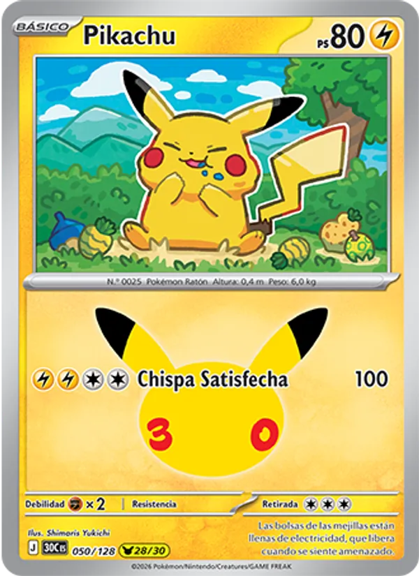 Pikachu – Celebración 30.º Aniversario 50
