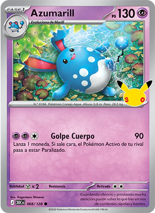 Azumarill – Celebración 30.º Aniversario 68