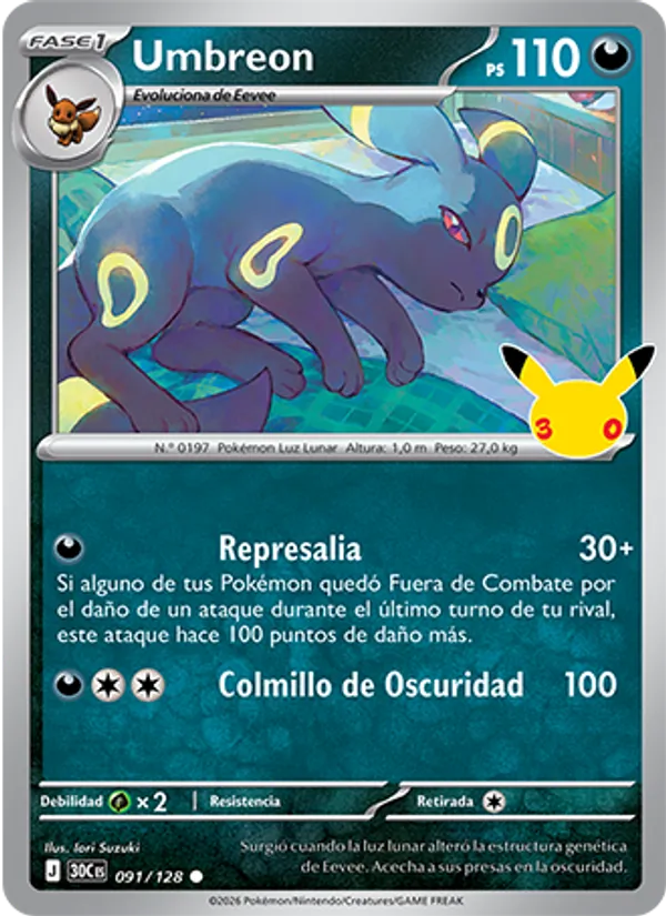 Umbreon – Celebración 30.º Aniversario 91