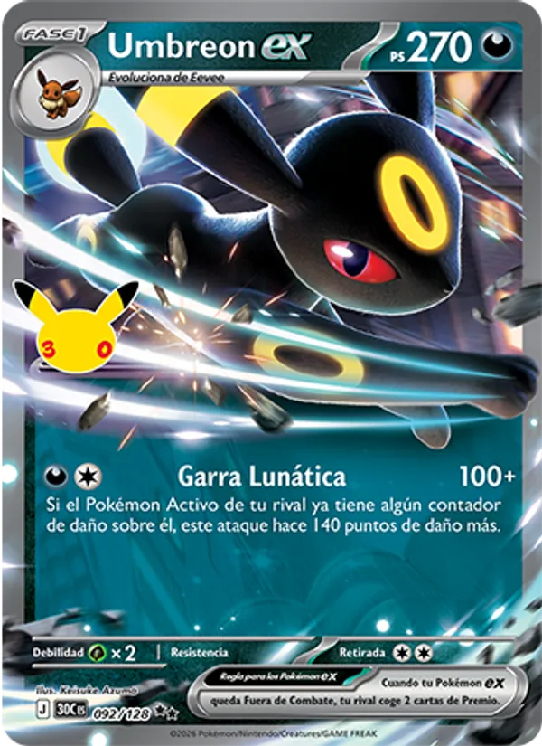 Umbreon ex – Celebración 30.º Aniversario 92