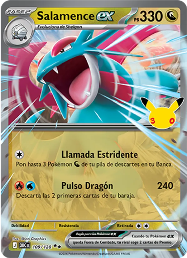 Salamence ex – Celebración 30.º Aniversario 109