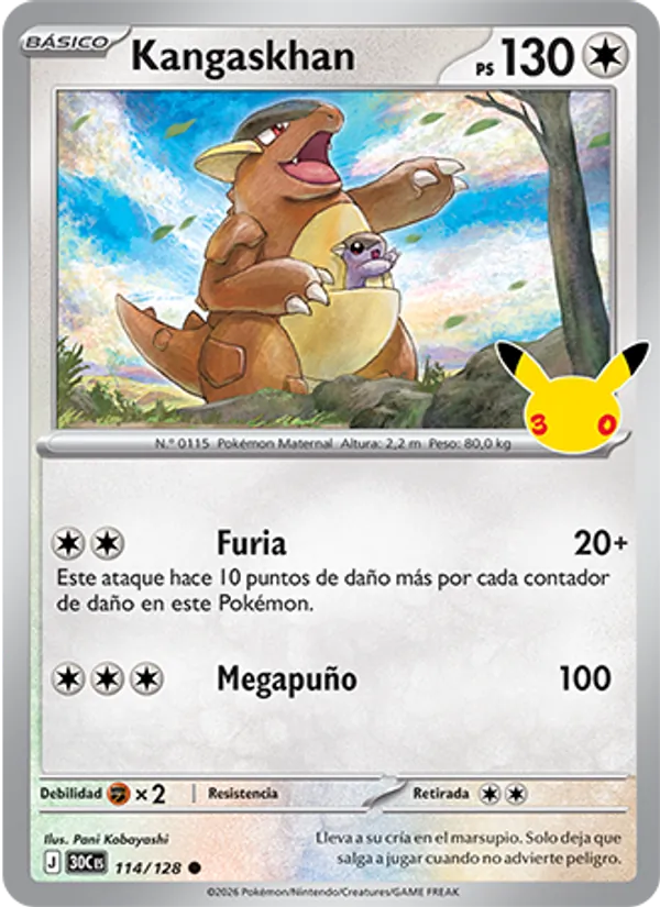 Kangaskhan – Celebración 30.º Aniversario 114