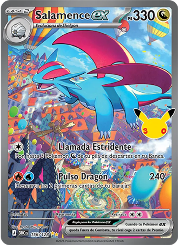 Salamence ex – Celebración 30.º Aniversario 156