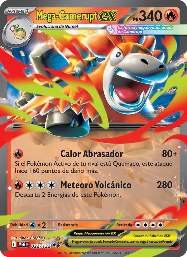 Mega-Camerupt ex – Megaevolución 22