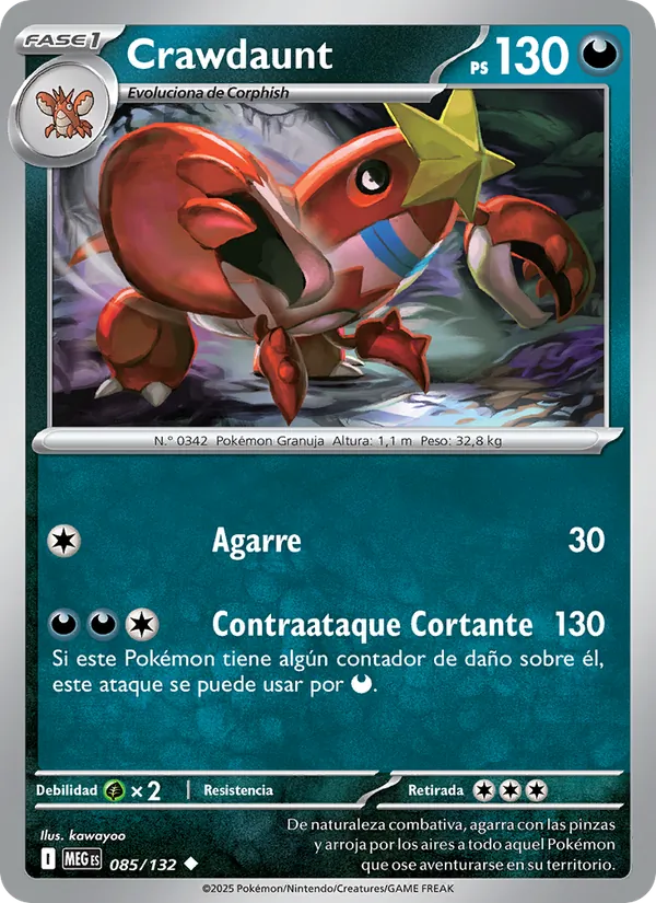 Crawdaunt – Megaevolución 85