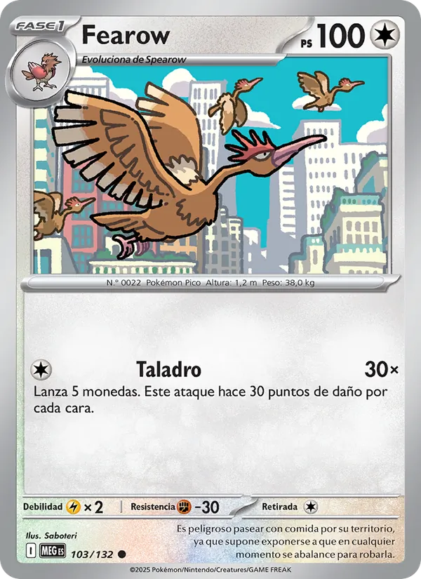 Fearow – Megaevolución 103