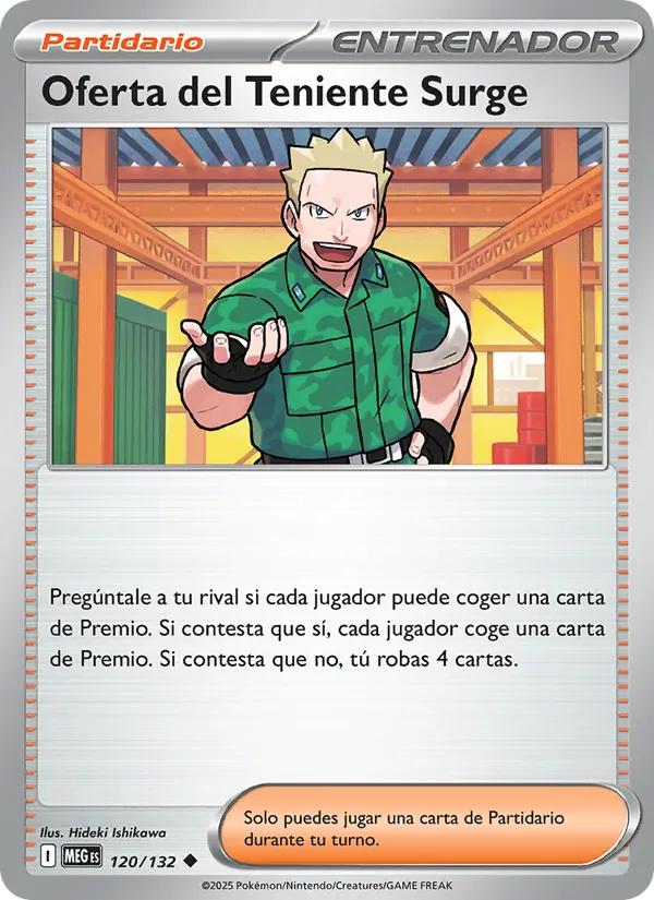 Oferta del Teniente Surge – Megaevolución 120