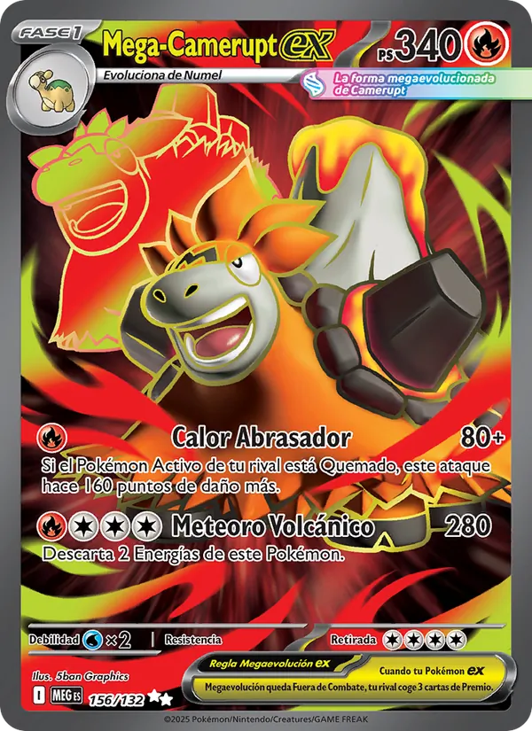 Mega-Camerupt ex – Megaevolución 156