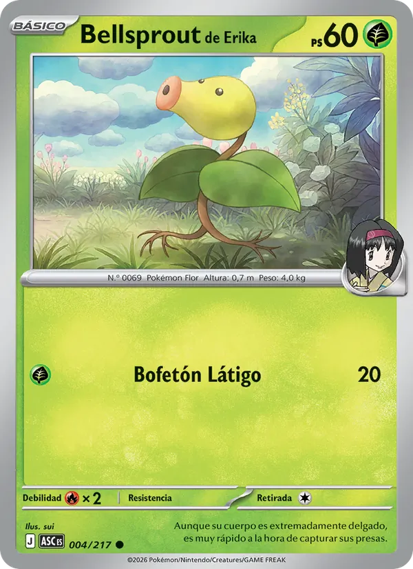 Bellsprout de Erika – Héroes Ascendentes 4