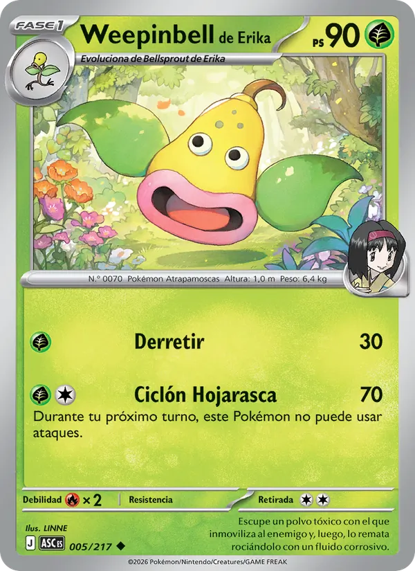 Weepinbell de Erika – Héroes Ascendentes 5