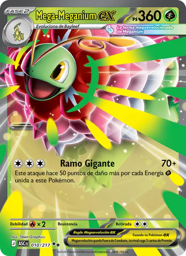 Mega-Meganium ex – Héroes Ascendentes 10