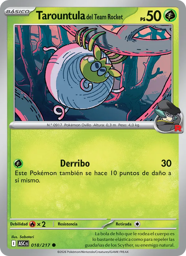 Tarountula del Team Rocket – Héroes Ascendentes 18