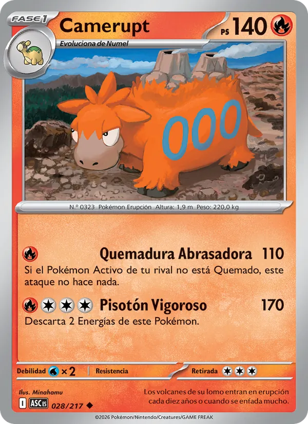 Camerupt – Héroes Ascendentes 28