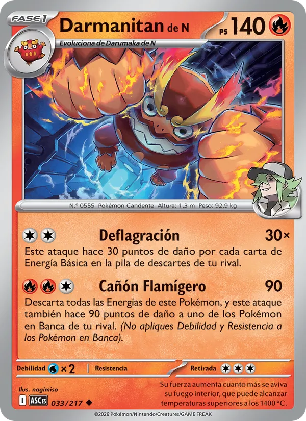 Darmanitan de N – Héroes Ascendentes 33