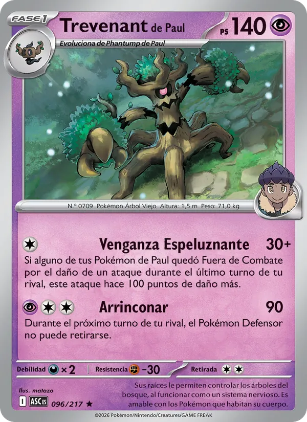 Trevenant de Paul – Héroes Ascendentes 96
