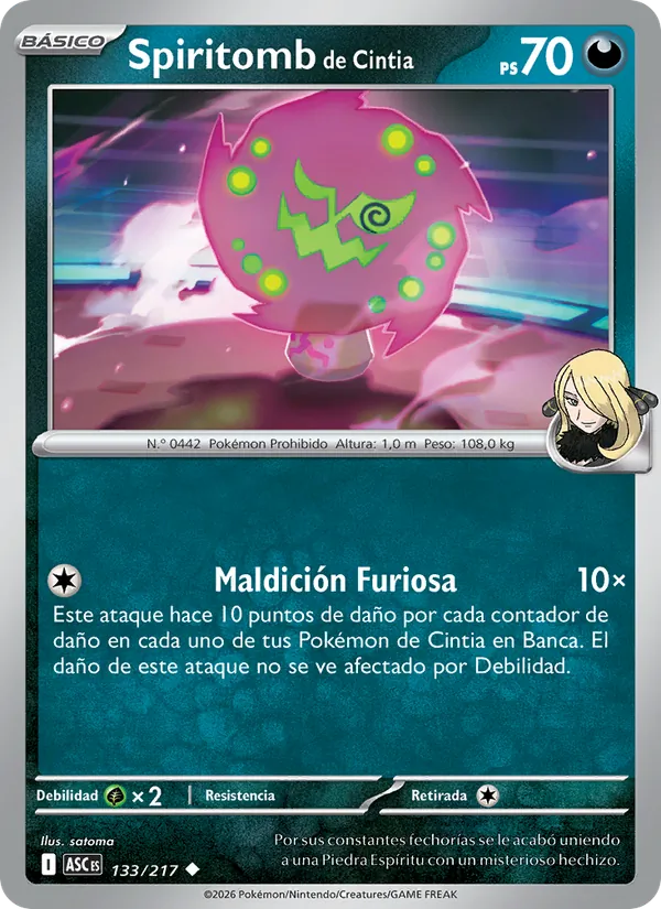 Spiritomb de Cintia – Héroes Ascendentes 133