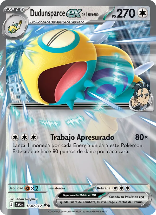 Dudunsparce ex de Laureano – Héroes Ascendentes 164