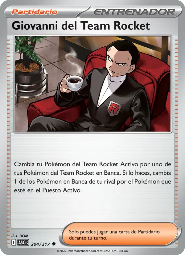 Giovanni del Team Rocket – Héroes Ascendentes 204