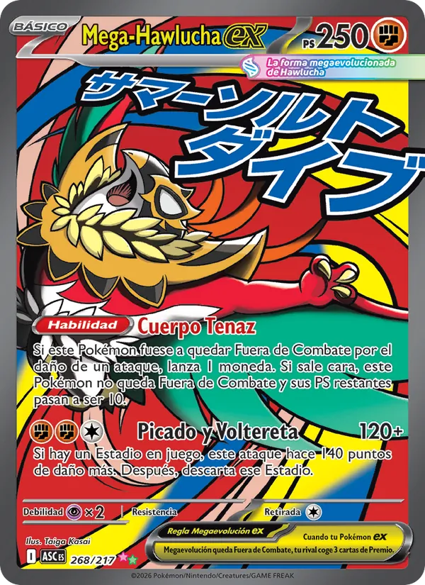 Mega-Hawlucha ex – Héroes Ascendentes 268