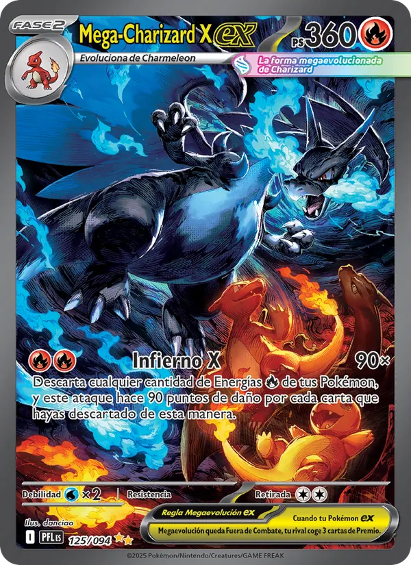 Mega-Charizard X ex – Fuegos Fantasmales 125