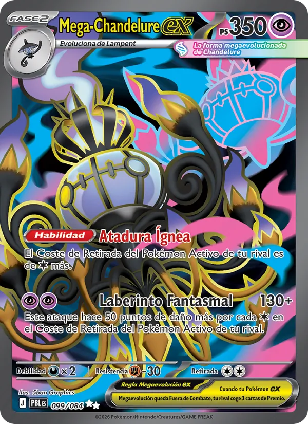 Mega-Chandelure ex – Oscuridad Absoluta 99