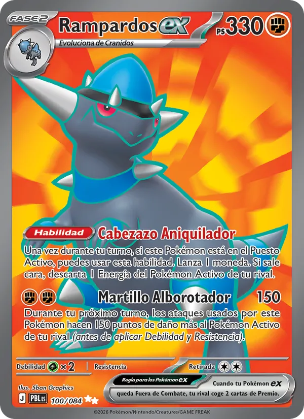 Rampardos ex – Oscuridad Absoluta 100
