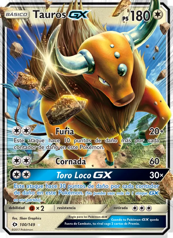 Tauros GX – Sol y Luna 100