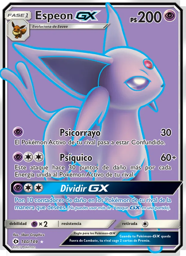 Espeon GX – Sol y Luna 140