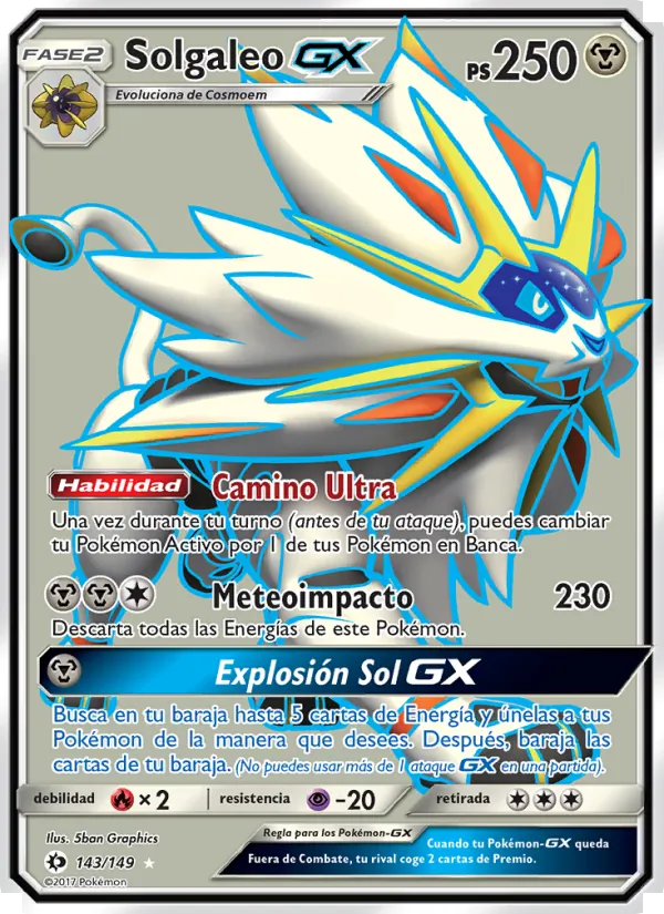 Solgaleo GX – Sol y Luna 143