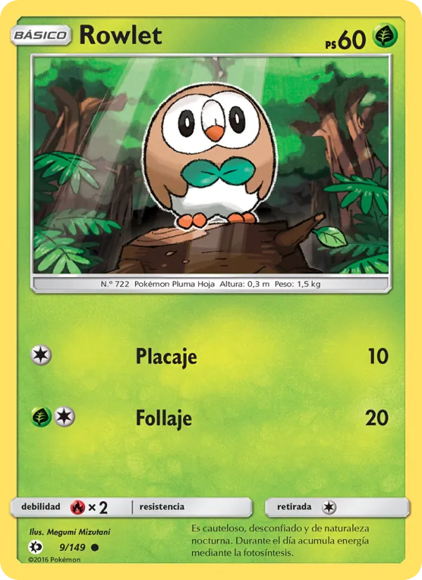 Rowlet – Sol y Luna 9
