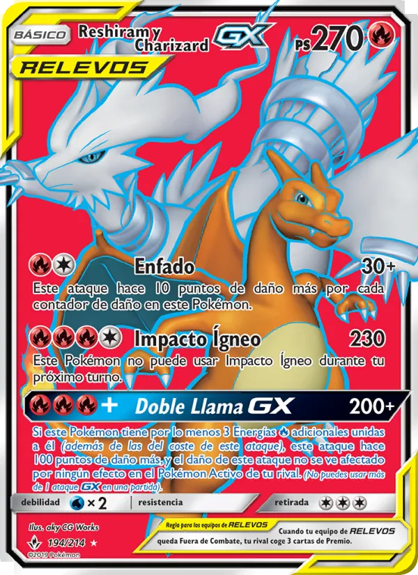 Reshiram y Charizard GX – Vínculos Indestructibles 194