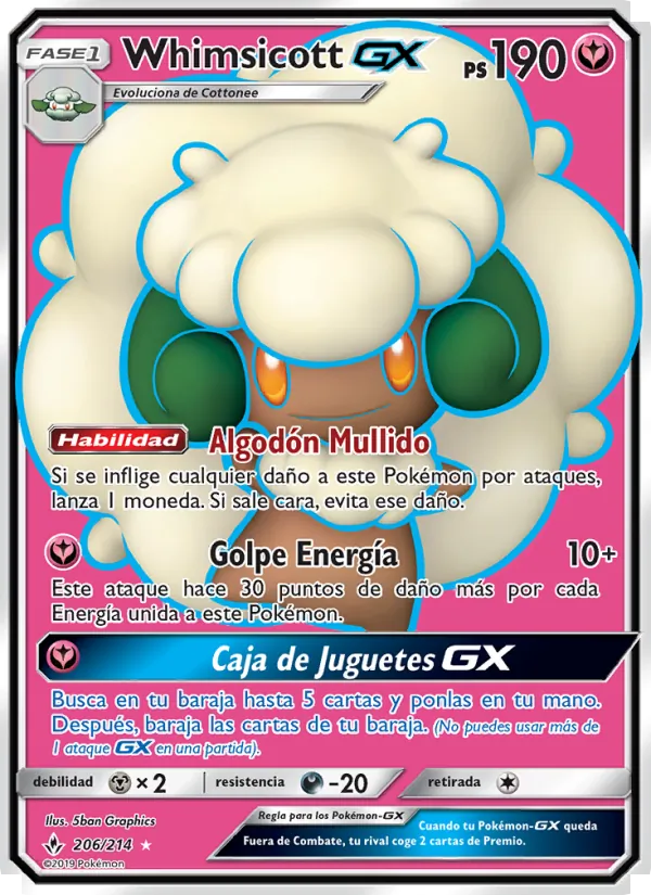 Whimsicott GX – Vínculos Indestructibles 206