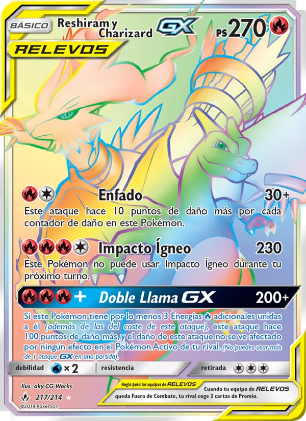Reshiram y Charizard GX – Vínculos Indestructibles 217