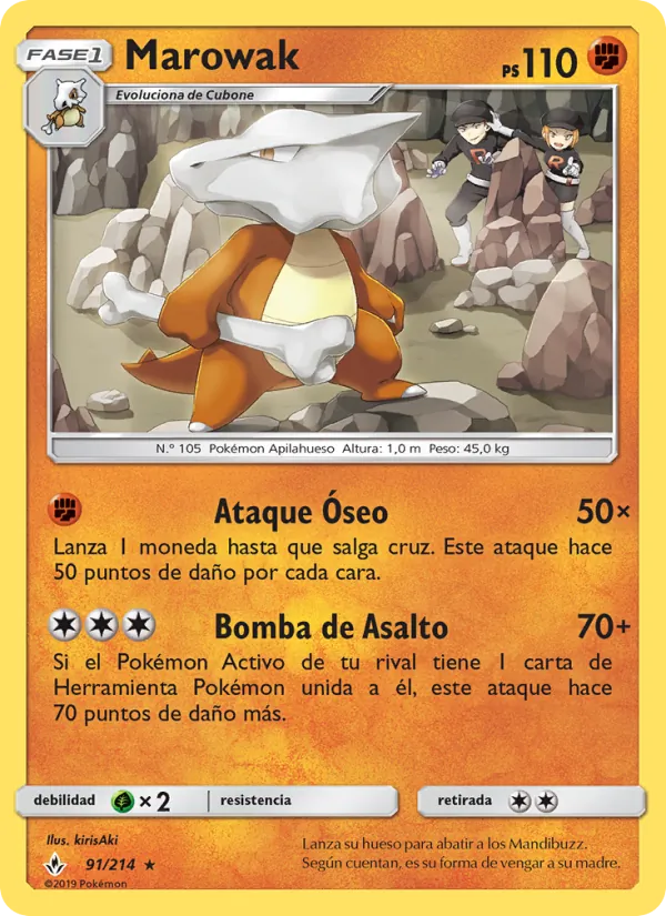 Marowak – Vínculos Indestructibles 91