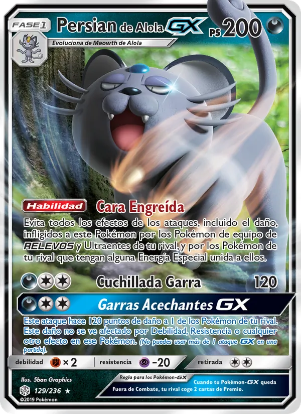 Persian de Alola GX – Eclipse Cósmico 129