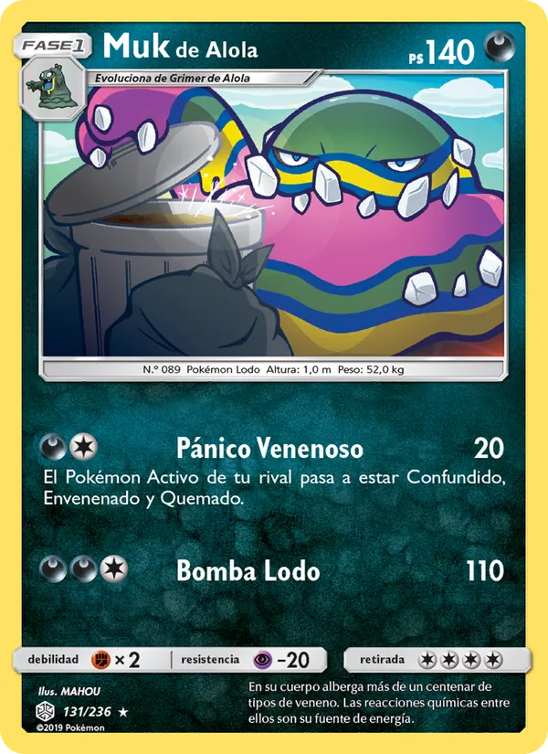 Muk de Alola – Eclipse Cósmico 131