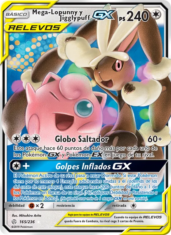 Mega-Lopunny y Jigglypuff GX – Eclipse Cósmico 165