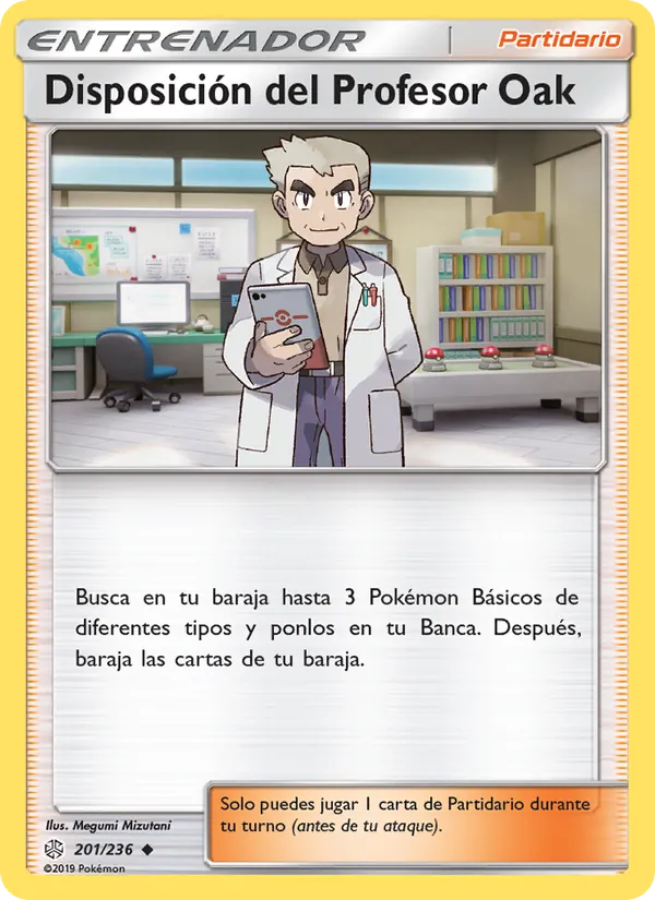 Disposición del Profesor Oak – Eclipse Cósmico 201