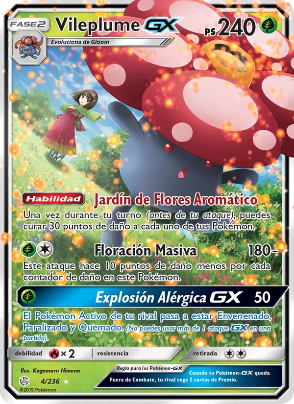 Vileplume GX – Eclipse Cósmico 4