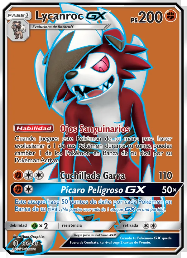 Lycanroc GX – Albor de Guadianes 138
